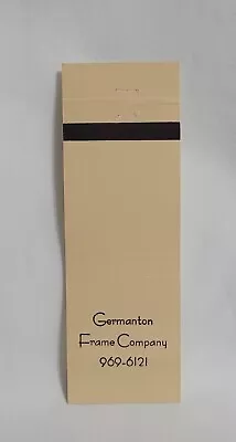 Vintage Germanton Frame Company Matchbook Cover North Carolina Advertising Empty • $12.99