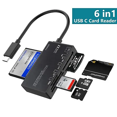 USB C To SD Card Reader Writer OTG Adapter USB 2.0 Micro SD Memory Card Reader • $11.95