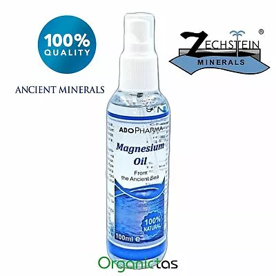 100% Natural MAGNESIUM OIL Spray Pure 31% Ancient Zechstein Sea Minerals 100ml • £14.39