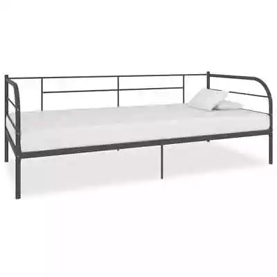 Daybed Frame Grey Metal 90x200 Cm VidaXL • £96.94