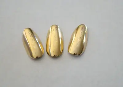 3/$25 Glamorous Reusable Engraved 14kt Gold Plated Lge Timeless  Fingernails • $25