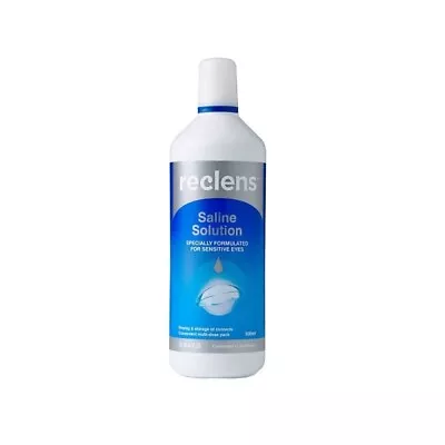 Reclens Saline Solution 500mL Normal Saline Rinsing & Storage Solution • $18.56