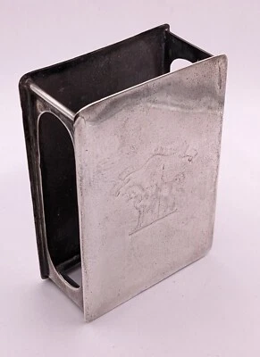 £55 • Buy Larger Antique Scottish Sterling Silver Matchbox Holder Edinburgh C1888- OBA337