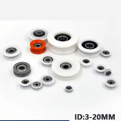 Round U Groove Bearings Guide Plastic-coated Bearing POM Pulley Roller Wheel New • $3.99