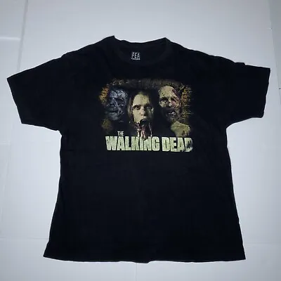 The Walking Dead XL Black T-shirt Zombie Trio Gore Horror FEA Merch • $14.97