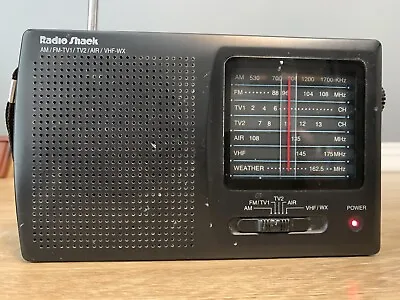 RadioShack Multiband AM FM TV AIR VHF WX Radio Model 12-456 - Tested & Working! • $14.99