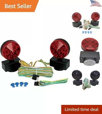 12V LED Towing Lights With Magnetic Base - DOT Compliant Easy Installation • $58.98