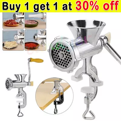 Manual Meat Grinder Mincer Stuffer Hand Sausage Sauce Maker.Machine Filler Tool1 • £10.42