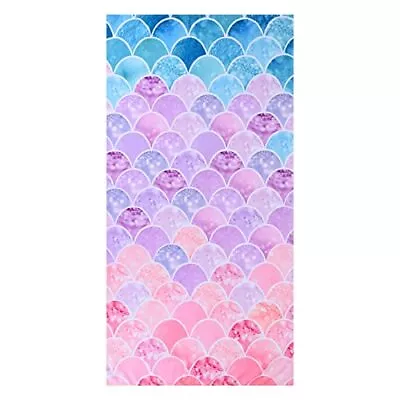 LIVILAN Little Mermaid Beach Towel For Kids Girls Women Soft Thin 30”x60” Mic... • $26.34