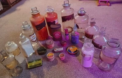 £55 • Buy Chemist/Apothecary Bottles Pharmaceutical Advertising Lot
