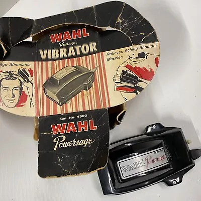 Vintage Wahl Electric Barber Shop Hand Massager Powersage Model Vibrator 4300 • $20.70