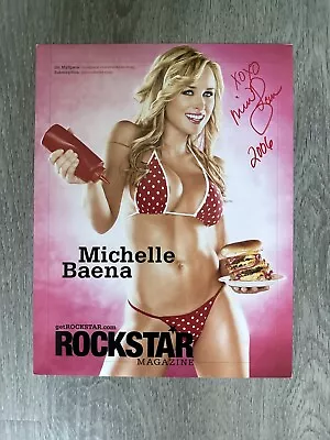 2006  MICHELLE BAENA ROCKSTAR MAGAZINE PGOTO SIGNED 9x11 PHOTO • $12