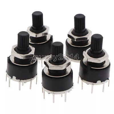 SR16MM Rotary Switch 2 Pole 3 4 Position 1 Pole 5 6 8 Position Axis Band Switch • $1.98