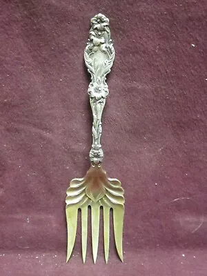 Sterling Whiting  LILY SARDINE FORK  5 1/2   42 Grams  Monogram   R • $175