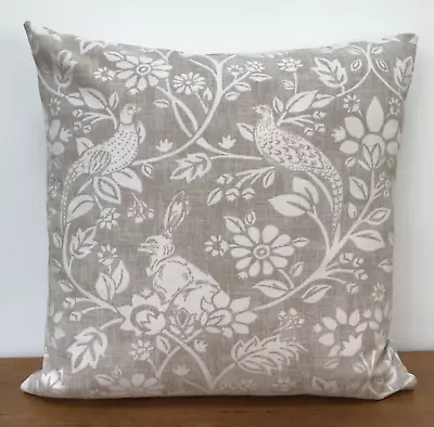 Hare Pheasant Rabbit DOUBLE SIDED Cushion Cover ILiv Heathland Fabric 16  • £10