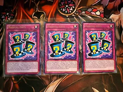 Yugioh Tcg 3x Magical Hats Dpyg-en028 Rare Unlimited Edition  • $5