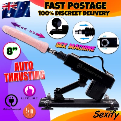 $89.95 • Buy Sex Machine Telescopic Realistic Thrusting Big Dildo Dong Vibrator Adult Sex Toy