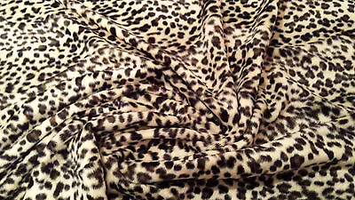 £6.19 • Buy Animal Print Polyester Velboa Fabric Faux Fur Pony Skin 58  (145cm) Wide Velour