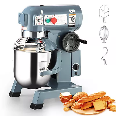 Commercial Food Mixer 15Qt 10Qt Dough Mixer 3Speed Electric Stand Mixer Bakeries • $540.03