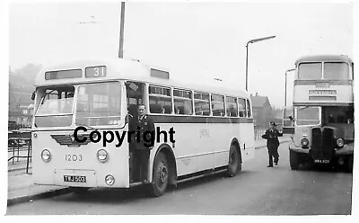 £1.10 • Buy Sheffield Corporation TWJ503 TWJ 503 AEC Park Royal Coach B&W Bus Photo