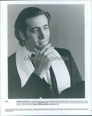 1987 Actor Nicolas Cage As Seen In Moonstruck Original News Service Photo • $14.99