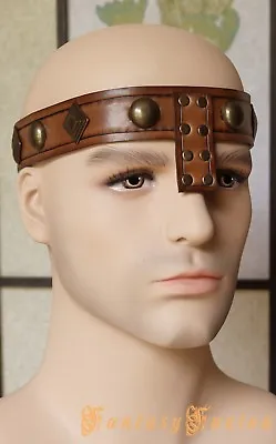 Medieval Barbarian Conan Leather Headband Crown Deluxe • $57.94