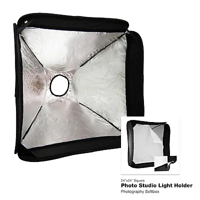 LS Photography Studio Flash Speedlite Umbrella Softbox 24  For Portrait Photo • $37.07
