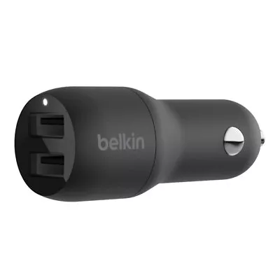 Belkin 24W Dual USB-A Car Charger For Apple IPhone 11 X XS/Samsung S8 S8+ Black • $29.95