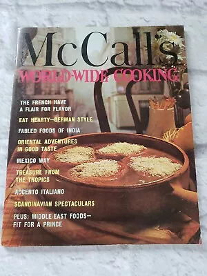 McCall's World-Wide Cooking Trade Paperback 1965 Cookbook • $10.99