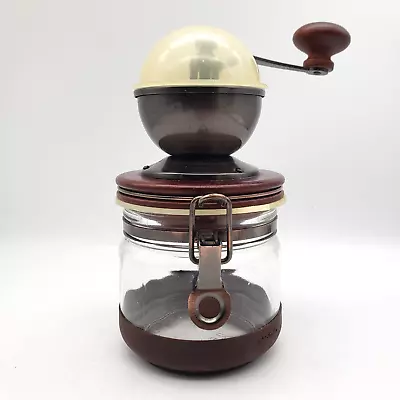 HARIO Ceramic Canister Coffee Hand Grinder/Mill Burr Brown & Clear • $32.95