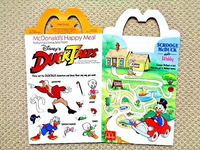 McDonald's 1988 Duck Tales II Happy Meal Box • $7.95
