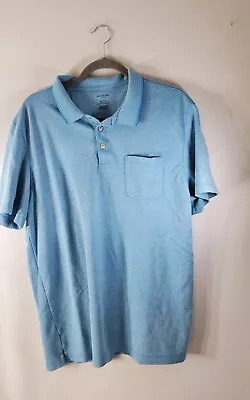 Van Heusen FLEX Polo  Size XL Blue TEAL Short Sleeve Flex Classic Fit Golf • $8.50