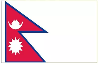 £5 • Buy Nepal Sleeved Courtesy Flag Ideal For Boats 45cm X 30cm