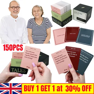 True Story Books Family Conversation Cards Tales Life Story Interview Kit • £10.65