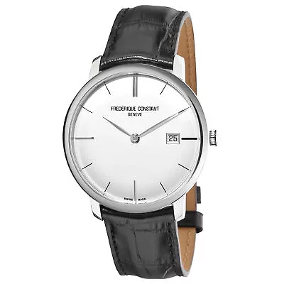 Frederique Constant Men's 'Slim Line' Silver Dial Watch FC306S4S6 • $899