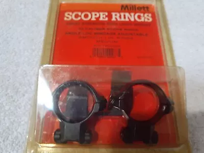 Millet 1 Inch Angle Loc Steel Scope Rings   MEDIUM HEIGHT   • $37.50