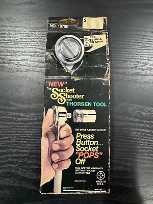 Vintage Thorsen Tool USA 19790 3/8 Ejector Ratchet Socket Shooter Thumbwheel NOS • $24.99