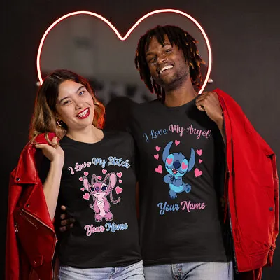 Personalised Valentines Day Couple Matching Lover Cute Romantic T-Shirts #VD#V • £11.99