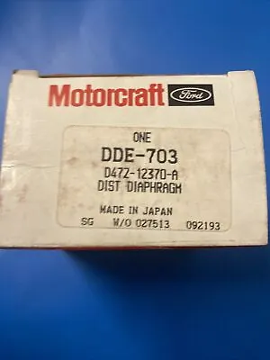 $14.90 • Buy NEW In Box   Motorcraft DDE-703 Distributor Vacuum Advance Control Diaphragm