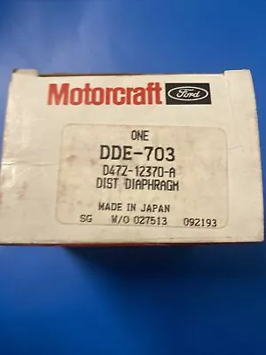 NEW In Box   Motorcraft DDE-703 Distributor Vacuum Advance Control Diaphragm • $14.90