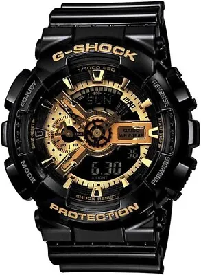 Casio G-shock Mens Watch Black And Gold - Module 5146 Stainless Steel Back • $159.99