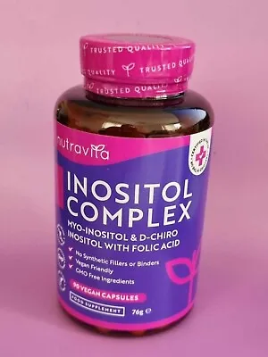 Inositol Capsules With Folic Acid 90 Vegan Capsules Prenatal Vitamins • £6.99