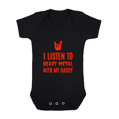 £9.99 • Buy I Listen To Heavy Metal With My Daddy Baby Grow Rock N Roll