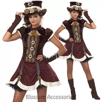 CK296 Steampunk Girl Tween Victorian Gothic Halloween Fancy Dress Up Costume • $33.24