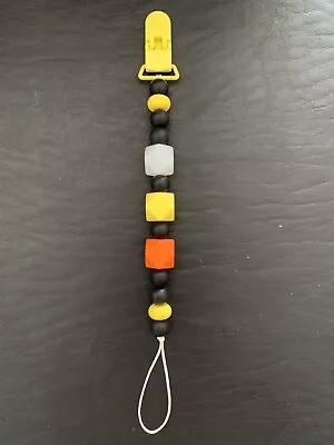 Candy Corn Pacifier Clip • $12