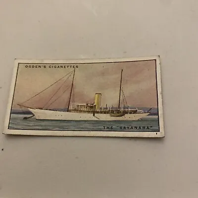 Ogdens Cigarette Cards Yachts & Motor Boats 1930 37 The Sayanara • £1.50