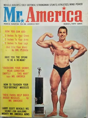 Mr America March 1963 Vtg Bodybuilding Magazine - John Tristram - No Label GD • $24.95