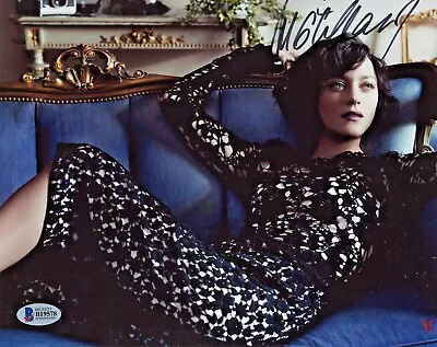 Marion Cotillard Autographed 8x10 Photo Blue Couch BAS Beckett COA • $78.89