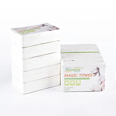10pcs 31.5''x63'' Aimisin Disposable Magic Compressed Bath Towel For Home Travel • $21.89