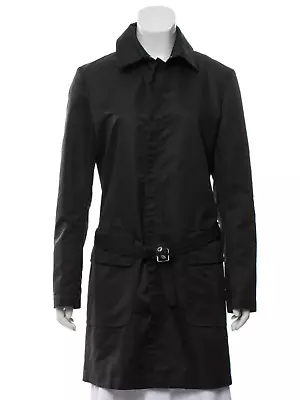 Y-3 By Yohji Yamamoto Womens Black Knee-Length Rain Coat Trench With Belt Size S • $429.60